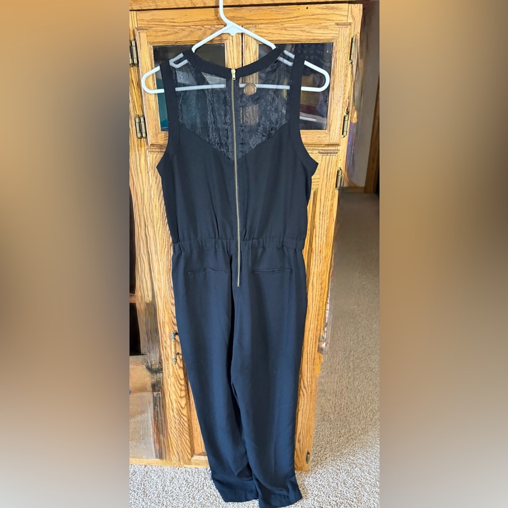 Forever 21 Black Lace Detail Jumpsuit